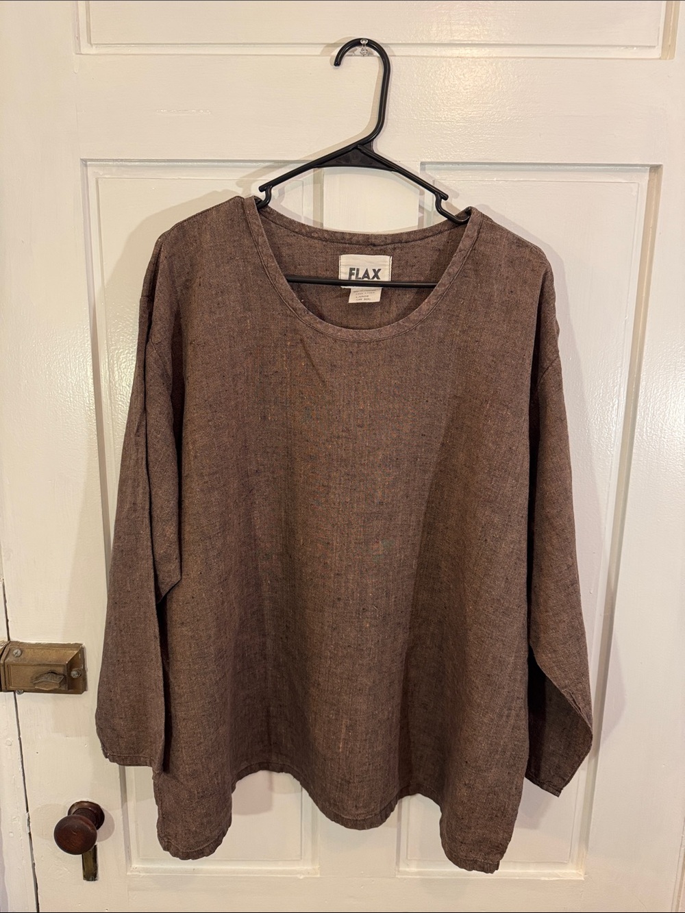FLAX Brown Linen Long Sleeve